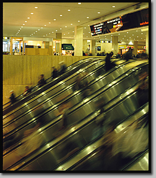 April, 2001. <br/>Subway station, World Trade Center.