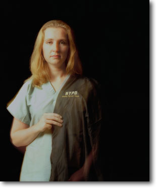 At some point I realized we were looking for persons, not looking through bodies...<br/><br/> 
My first two times [at OCME] I did triage, which is basically [to] open up the bags and sort through to see if it was human remains or not...and progressively the [remains] that actually arrived together were smaller and smaller...
 <br/><br/> 
There were so many people that still weren't found...<br/><br/> 
...I don't think I'll ever look at death the same way again because it was such a huge presence of an entire year of my life.