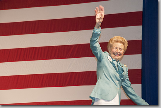  Phyllis Schlafly,
<br/> Faith and Freedom Coalition rally. 